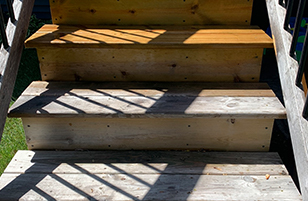 Deck pressure washing